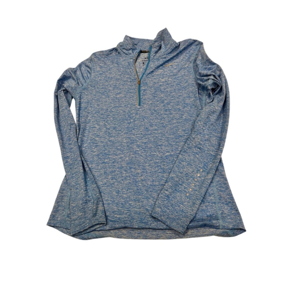 Nike Dri-FIT Blue Heathered Running ½-Zip Pullover – Size M